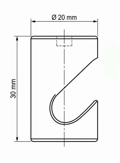 10 x SOIXX Kabelhalter Deckenhaken für Lampenkabel Textilkabel Lampenaufhängung Weiß