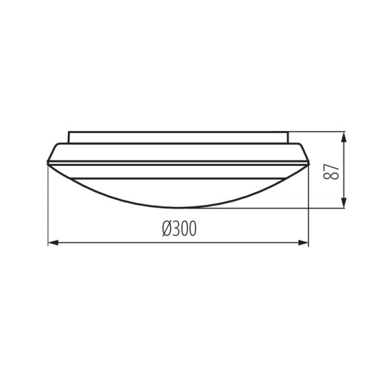 Kanlux LED- Deckenleuchte DABA PRO Weiß IP65 Bewegungssensor 19066