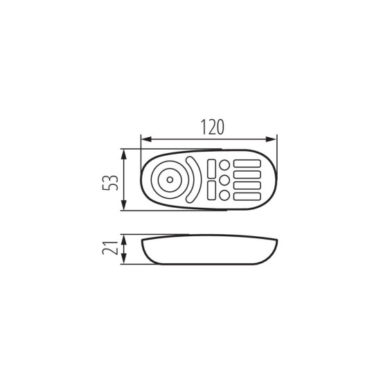 Kanlux Fernbedienung für LED-Streifen REMOTE RGBW Weiß 22146
