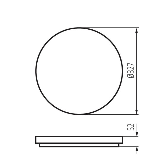 Kanlux LED- Deckenleuchte VARSO LED Weiß IP54 Bewegungssensor 26985