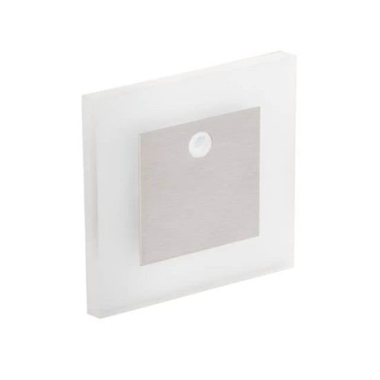 Kanlux APUS 27370 LED Einbauleuchte 0,8W Bewegungssensor warmweiss gebürsteter Stahl