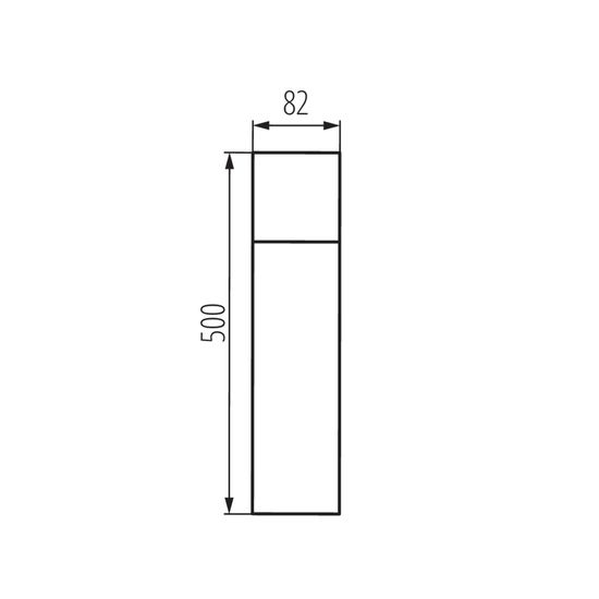 Kanlux VADRA 29012 Gartenleuchte max. 11W E27 anthrazit