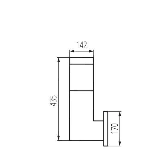 Kanlux INVO 29170 Gartenleuchte max. 20W E27 graphit