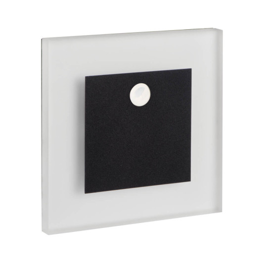 Kanlux LED Wandeinbauleuchte APUS Schwarz Bewegungssensor 29856