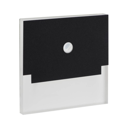 Kanlux LED Wandeinbauleuchte SABIK Schwarz Bewegungssensor 29858