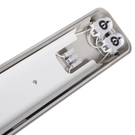 Kanlux Feuchtraum-Wannenleuchte DICHT 4LED PI G13 Grau 2x IP65 31323 8595665313234