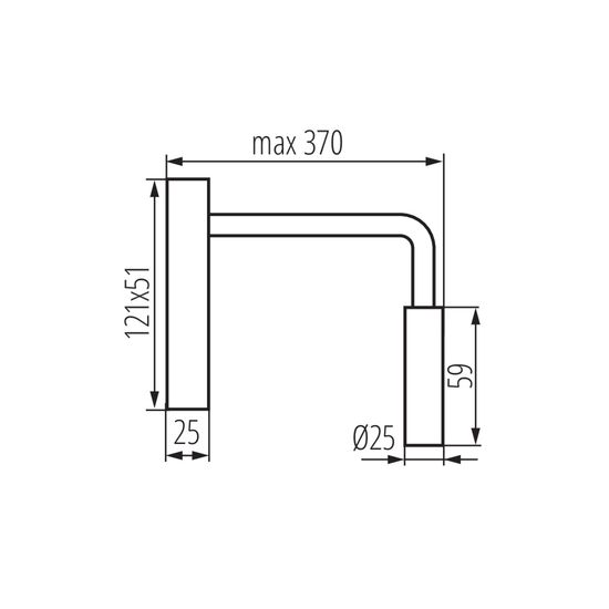 Kanlux 32520 TONIL LED Wandleuchte 2,7W 3000K Warmweiss