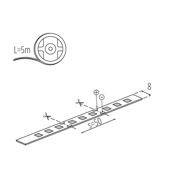 Kanlux LED-Streifen STRIP L60 1m = 11W 33302