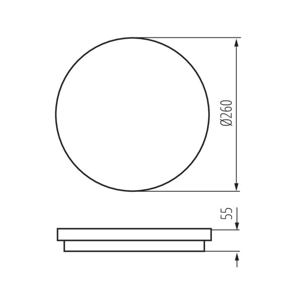 Kanlux LED- Deckenleuchte BENO Weiß IP54 Bewegungssensor 33344