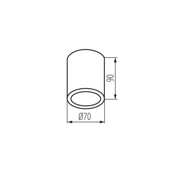 Kanlux Deckenleuchte AQILO IP65 GU10 Weiß IP65 33360