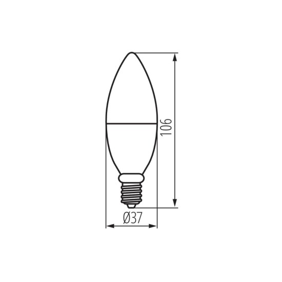 Kanlux Lampe SMART E14 Weiß 4.9W 33644