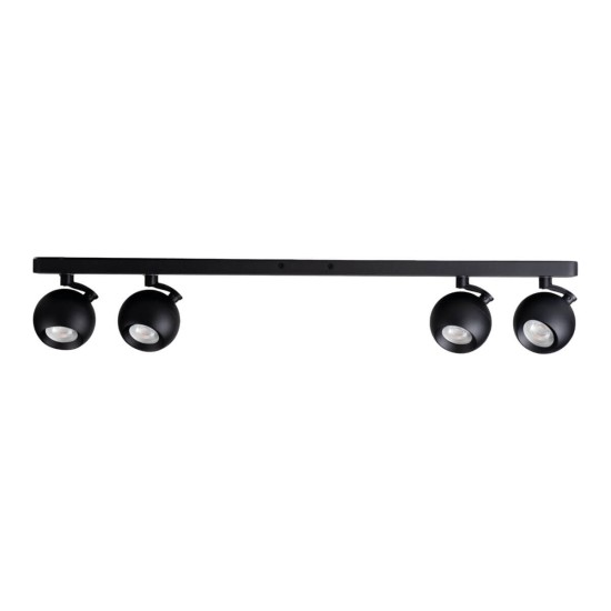 Kanlux Wand-Deckenleuchte GALOBA GU10 Schwarz 4x 33681