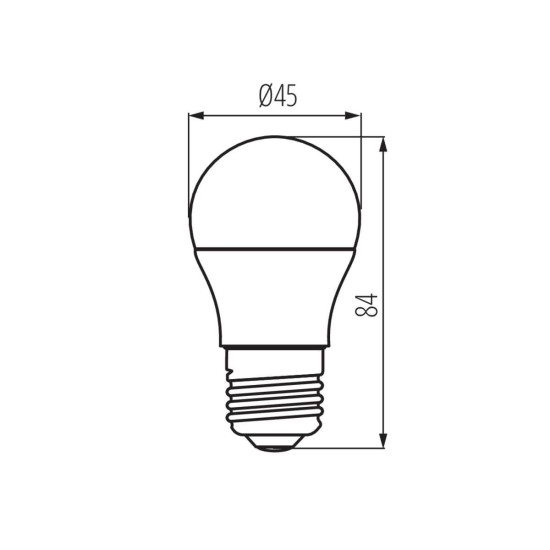 Kanlux Lampe IQ-LED G45 E27 Weiß 7.2W 33745