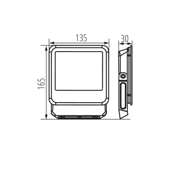 Kanlux LED Außenstrahler IQ-LED FL Schwarz IP65 33881