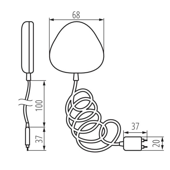 Kanlux SMART Hochwassermelder Weiß 34941