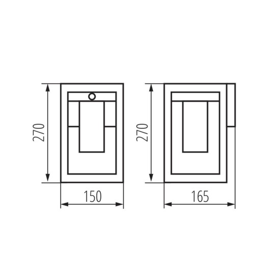 Kanlux Außenlampe VIMO E27 Braun IP44 Bewegungssensor 34983