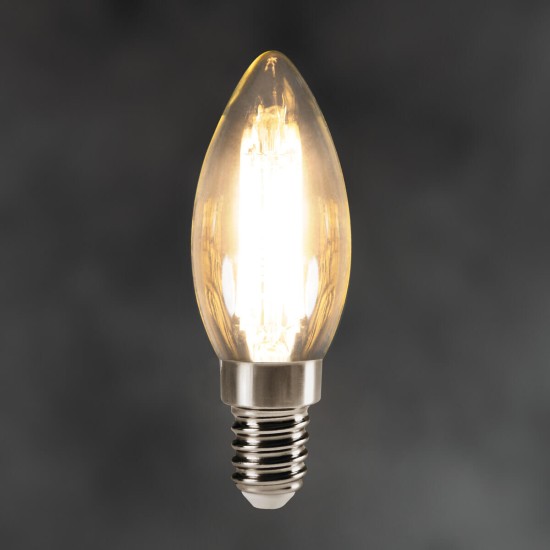 Kanlux Lampe XLEDDIM C35 E14 Transparent Dimmbar 35278