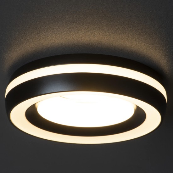Kanlux Einbau-Downlight, Einbauleuchte ELICEO Gx5,3/GU10 Schwarz 35284