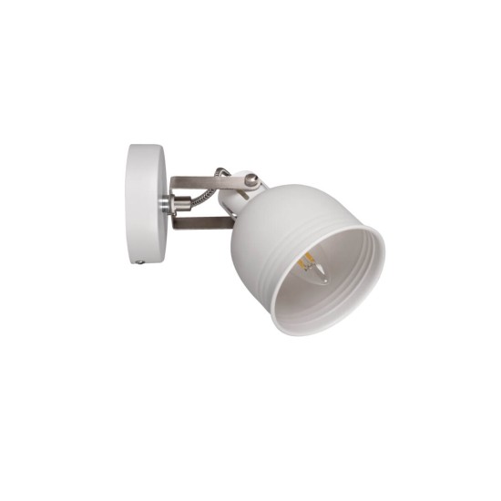 Kanlux Wand-Deckenleuchte DERATO E14 Weiß/Silberfarben 35641