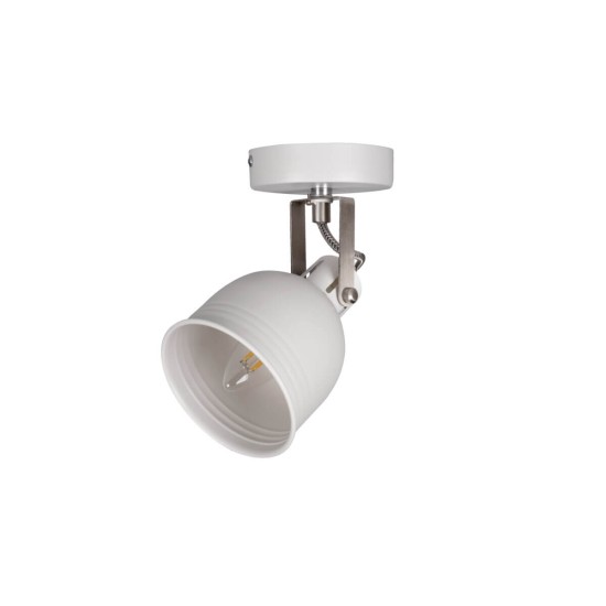 Kanlux Wand-Deckenleuchte DERATO E14 Weiß/Silberfarben 35641