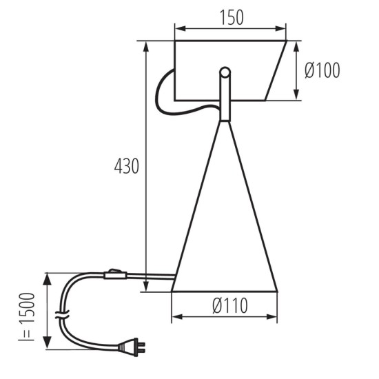 Kanlux Tischleuchte LARATA E27 E27 Weiß 36260