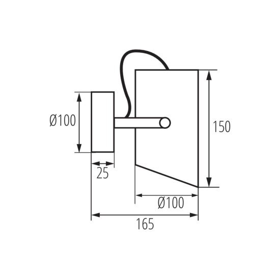 Kanlux Wand-Deckenleuchte LARATA EL E27 Weiß 36262