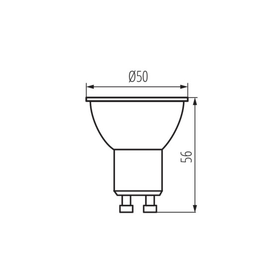 Kanlux Lampe K LED GU10 6W GU10 Weiß 6W 36332
