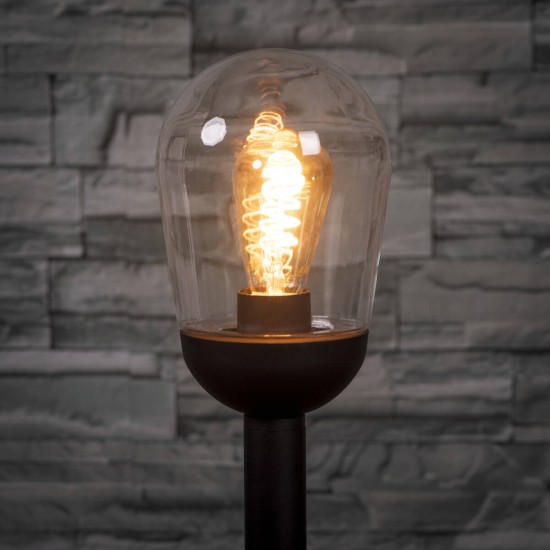 Kanlux Außenleuchte, Outdoorlampe LIEGO E27 Schwarz IP44 36530