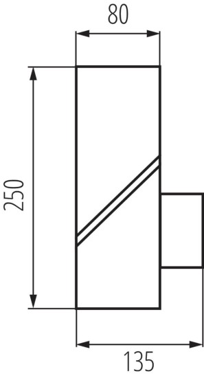 Kanlux Außenleuchte, Outdoorlampe LAVEN E27 Graphit IP44 36548