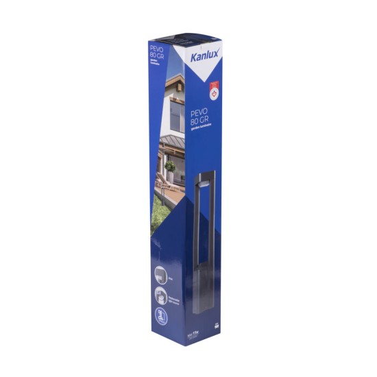 Kanlux Außenleuchte, Outdoorlampe PEVO GX53 Graphit IP44 36550