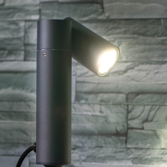 Kanlux Außenleuchte, Outdoorlampe USTI SP GU10 Anthrazit IP54 36561