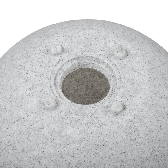 Gartenkugel Kugelleuchte Ø390 mm Ball 230V E27 IP65 Garten Lampe Naturstein Optik Kanlux Stono