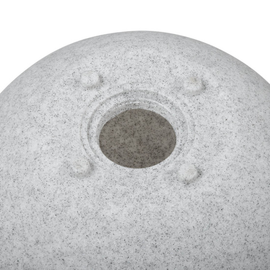 Gartenkugel Kugelleuchte Ø315 mm Ball 230V E27 IP65 Garten Lampe Naturstein Optik Kanlux Stono