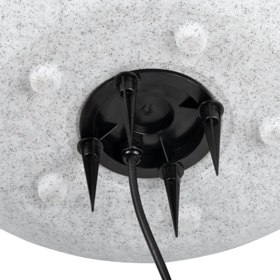 Gartenkugel Kugelleuchte Ø390 mm Ball 230V E27 IP65 Garten Lampe Naturstein Optik Kanlux Stono