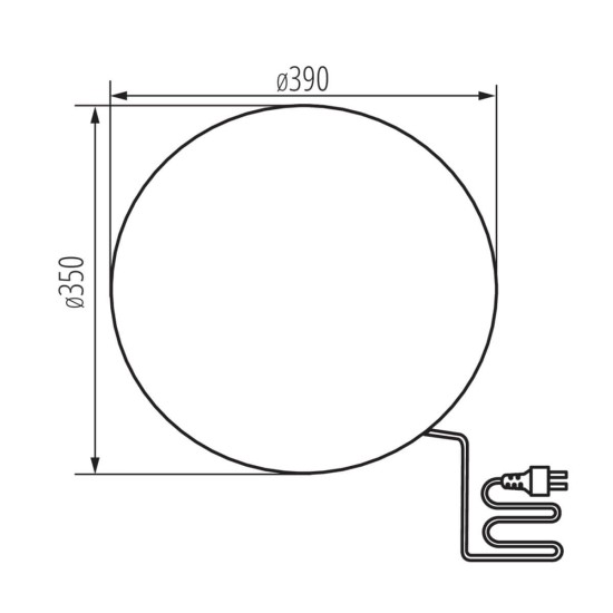 Gartenkugel Kugelleuchte Ø390 mm Ball 230V E27 IP65 Garten Lampe Naturstein Optik Kanlux Stono