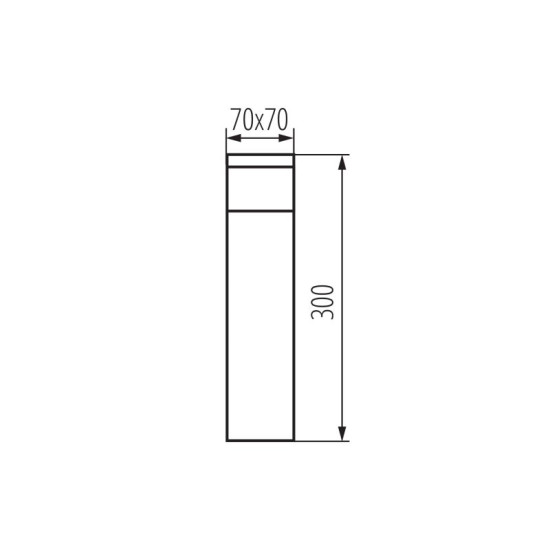 Kanlux Außenleuchte, Outdoorlampe DASTEN 30 B G9 schwarz IP44 38762