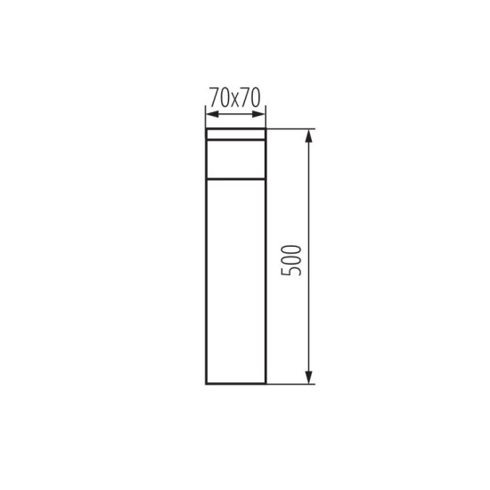 Kanlux Außenleuchte, Outdoorlampe DASTEN 50 B G9 schwarz IP44 38764