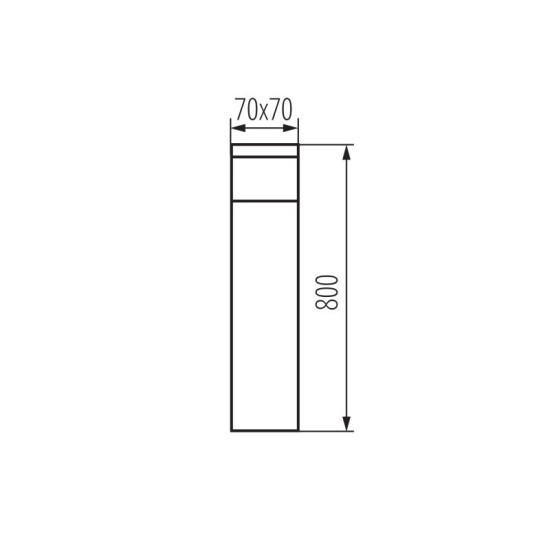 Kanlux Außenleuchte, Outdoorlampe DASTEN 80 B G9 schwarz IP44 38766