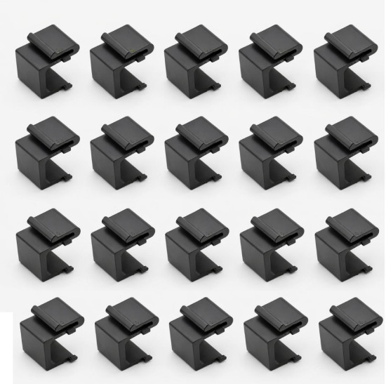 20x SOIXX Keystone Modul Blindabdeckung Abdeckung Datenbuchse Netzwerk Schwarz
