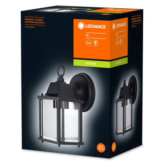 Ledvance Endura Classic Lantern Sq S E27 Bk