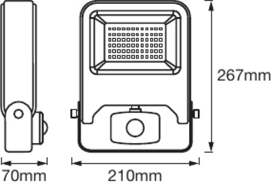 Ledvance LED Strahler Endura Flood Sensor Warmweiss 120° 50W 3000K
