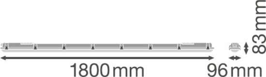 Ledvance Damp Proof Value 1800 70W 4000K IP65