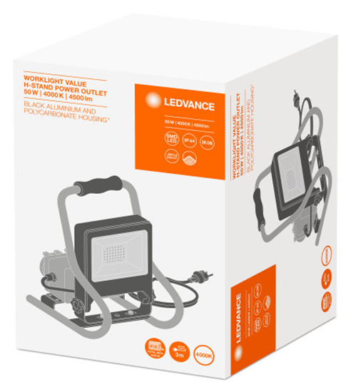 Ledvance Worklight Value H-Stand-Po 50W 4000K IP44 LED Baustrahler