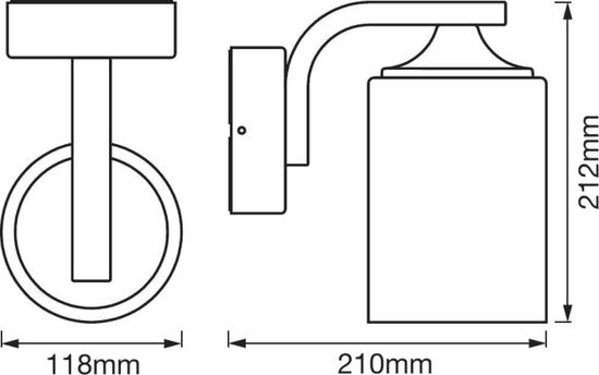 LEDVANCE Außenleuchte ENDURA Classic Lantern Cylinder E27 weiss