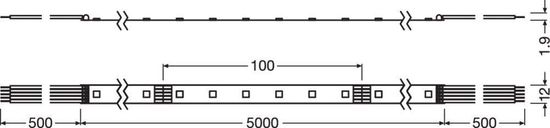 LEDVANCE LED STRIP Flexstreifen PERFORMANCE-1000 RGBW -1000/RGBW/827/5 6335lm 2700K warmweiss dimmbar 4058075436145