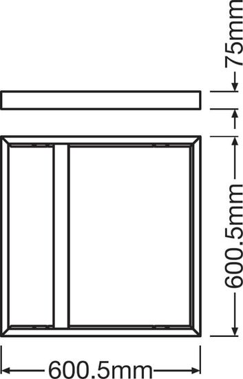 LEDVANCE SURFACE Mount Kit 600 H75