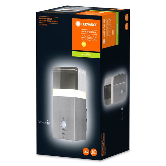 LEDVANCE LED Außenleuchte ENDURA Style Crystal Wall Sensor 5W