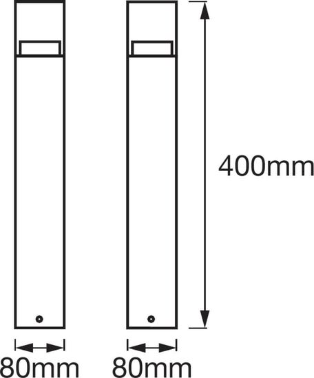 LEDVANCE LED Außenleuchte ENDURA Style Crystal 40cm Post 4.5W