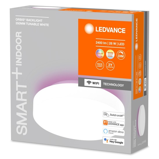 LEDVANCE SMART+ Orbis LED Deckenleuchte 35cm 28W Tunable White Backlight