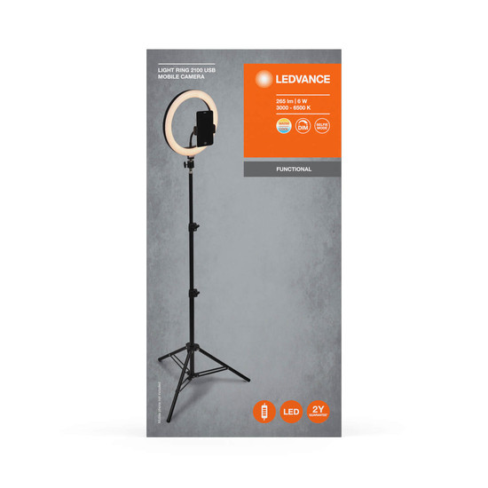 LEDVANCE LED LED Leuchte LINEAR MOBILE RING Tripod Dimmbar Warm weiß,Neutralweiss 4058075668515